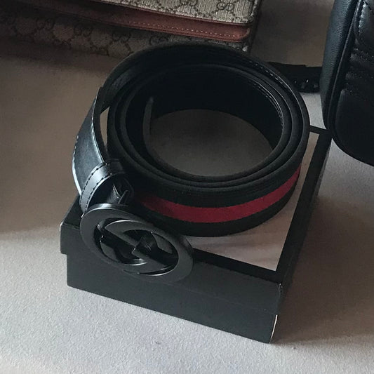 Black Gucci Belt